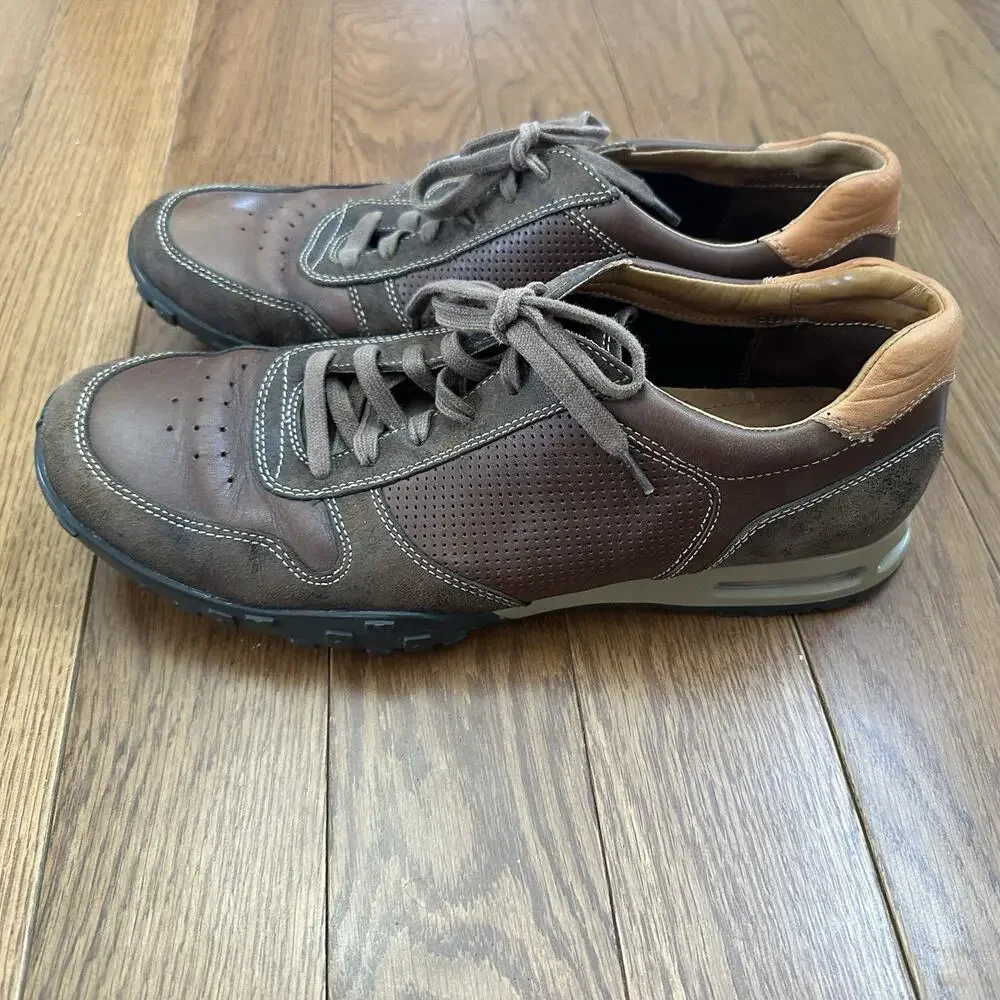 Cole Haan Men’s Air Griffin Brown Leather Casual Lace-Up Shoes‎ Size 11
